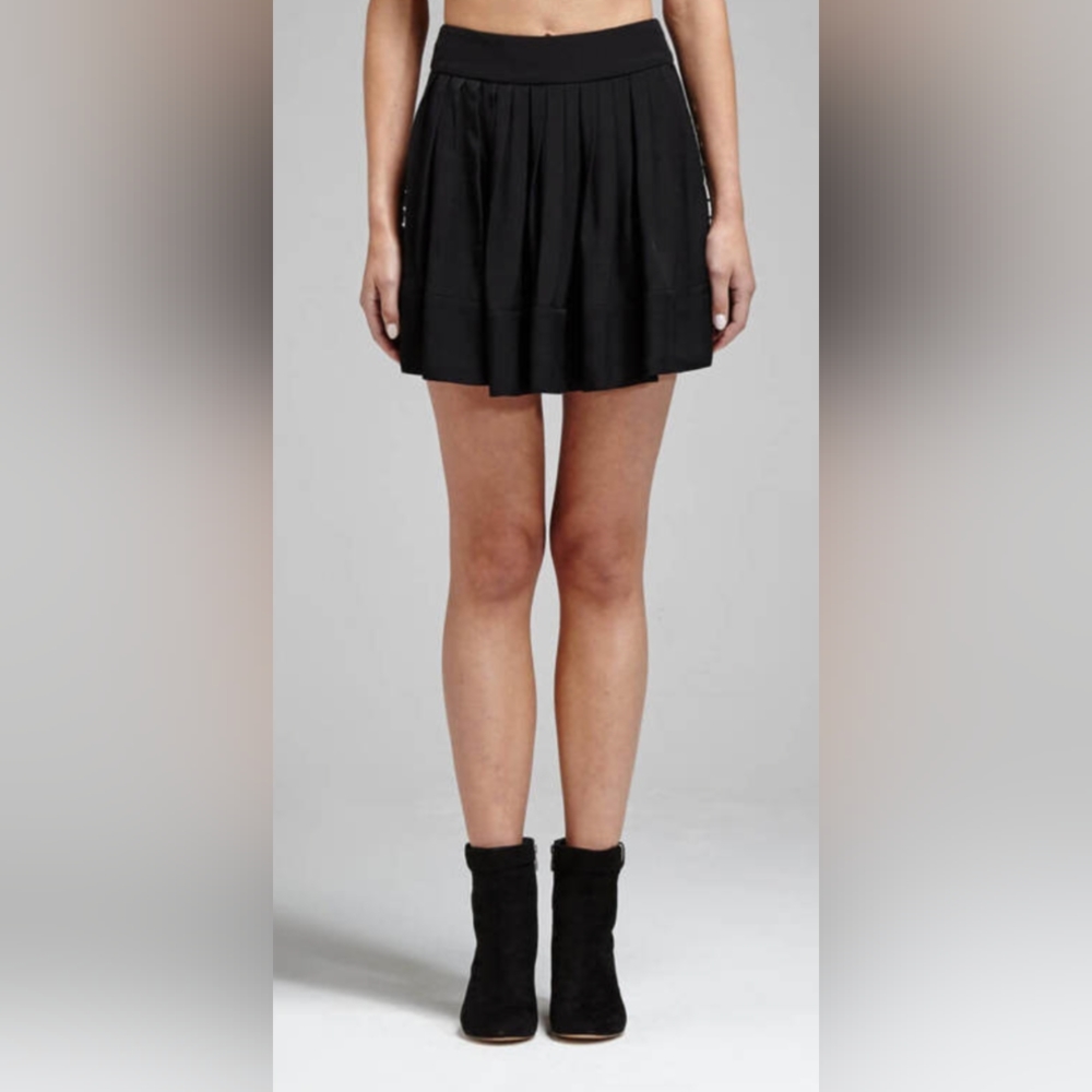 IRO • Bloomeye Silver Studs Skirt in White